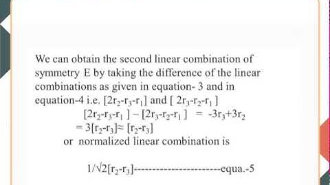 Symmetry adapted linear combination of atomic orbitals: Part-2 (CHE )