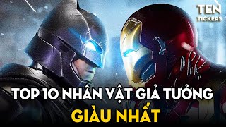 Top 10 Nhân Vật Giả Tưởng Giàu Nhất Thế Giới Ten Tickers