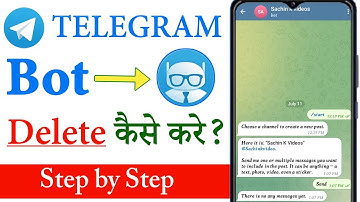 How to delete telegram bot | Telegram bot delete kaise karen | Delete telegram bot | Delete bot