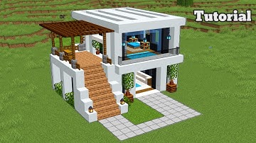 Minecraft Tutorial: How to Build a Modern Underground House With Interior - Easy