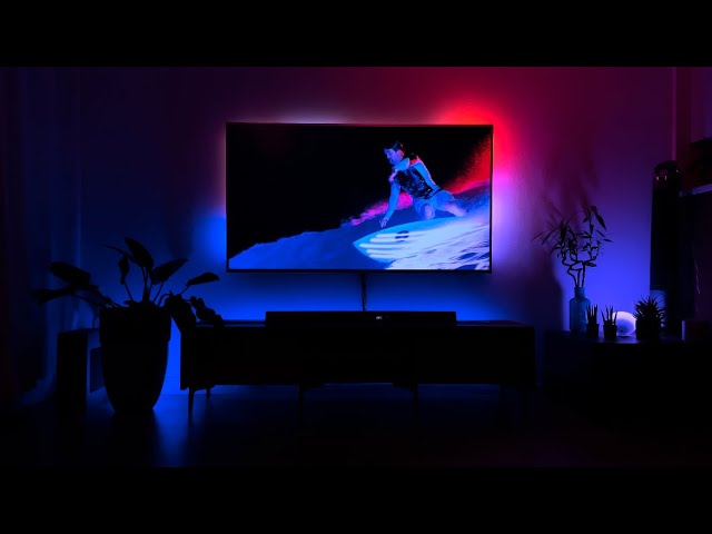 2022 Philips OLED with Ambilight, how well do colours match up? Colour  wheel test! 