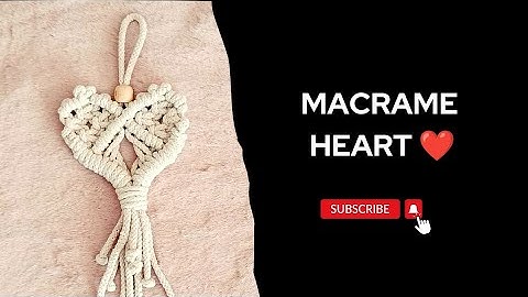 Macrame heart pattern tutorial || macrame world #viral#youtube