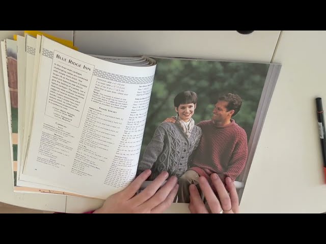 ASMR Inaudible Whispering & Flip-Through this Book "Knitting the Classics"