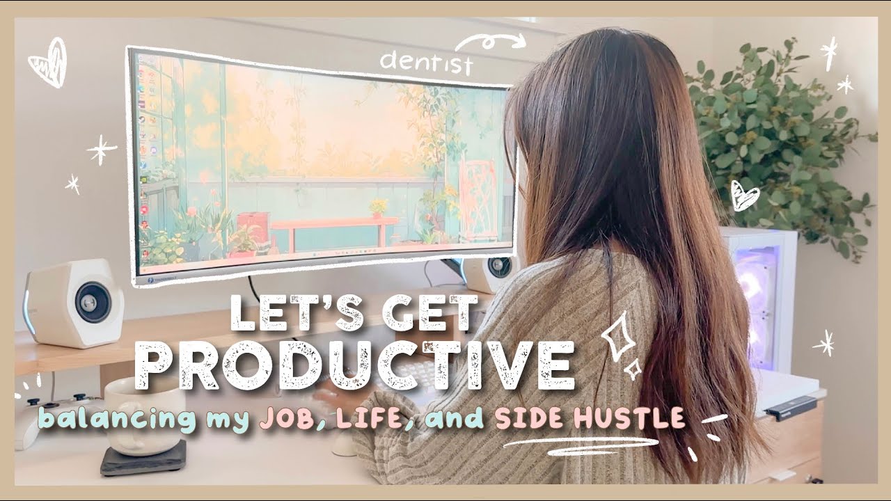 COZY STUDIO VLOG how i balance my job, small business, and home - YouTube