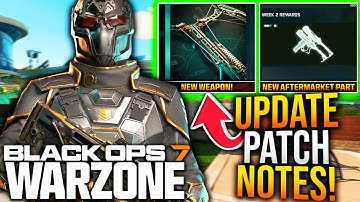 WARZONE: All NEW UPDATE PATCH NOTES! New WEAPON UPDATE, COMMUNITY EVENT, & More! (BO7 New Update)
