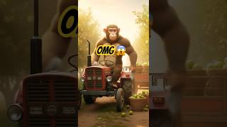 बंदर का ये कमाल! अमरूद बेचने का तरीका देखो! #shorts #cartoon #viralvideo #money #shortvideo