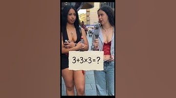 3+3x3 = ? math street interview #math #streetinterview #mathematics