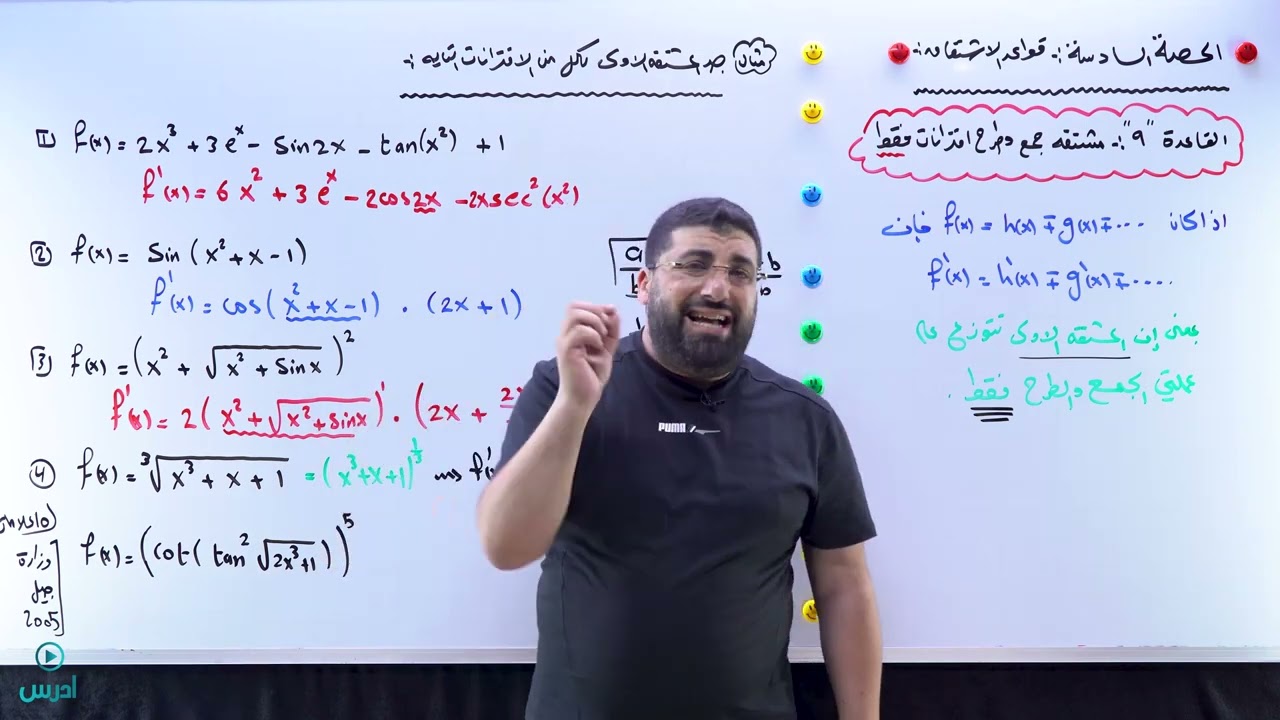 الحصة السادسة جيل 2007 -قواعد الاشتقاق (6) - الأستاذ أنس فرح