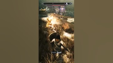 She tried her best to get me, too 😂 #skyrim #conjuration #shorts