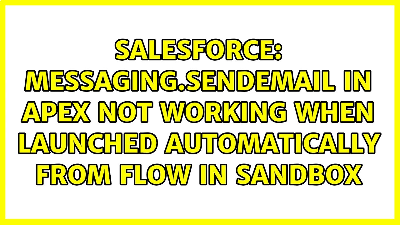 Messaging sendEmail In APEX Not Working When Launched Automatically messaging-sendemail-in-apex-not-working-when-launched-automatically