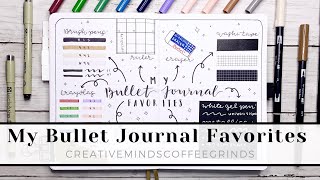 BULLET JOURNAL FAVORITES 2021 || Stationery Essentials for Bujo