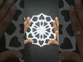 Beautiful Heart Paper Snowflake ❄️❤️ #diy #shortsfeed#craft #art #papercraft #shorts #viral#everyone