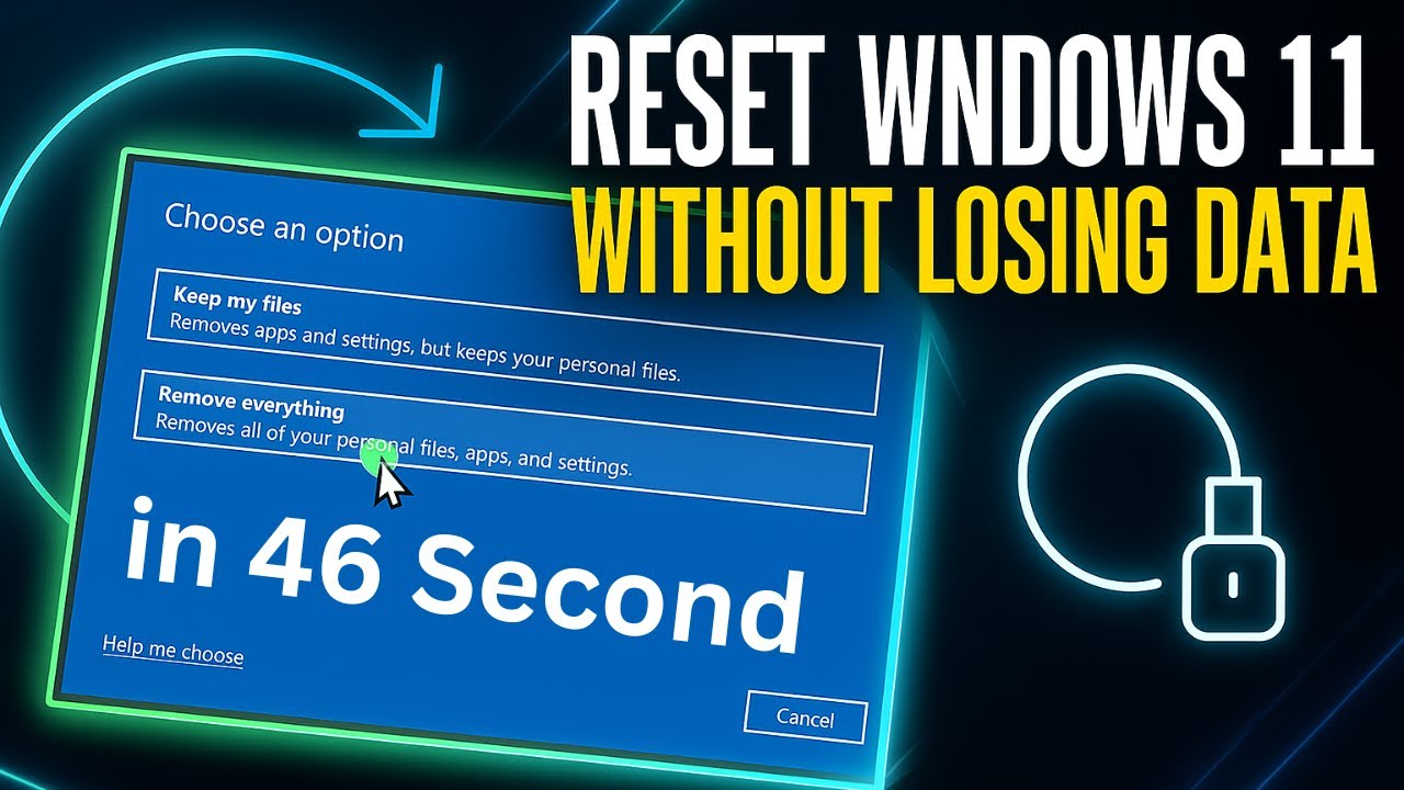 How To Reset Windows 11 Without Losing Data ( Step by Step ) - YouTube