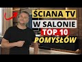 10 pomysw jak urzdzi cian tv w salonie nowoczesny salon aranacja ciany telewizyjnej tv wall