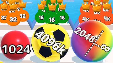 Ball Run 2048 in Infinity Mod vs Level Up Balls / 2048 ball run Gameplay Walkthrough New part #6