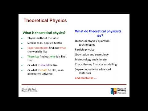 An Introduction to Theoretical Physics & Mathematics (MH206) at Maynooth University