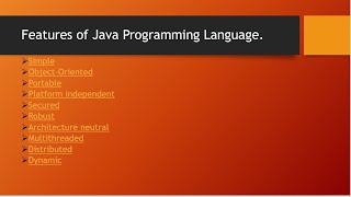 Part 3|Features of Java | why Learn Java