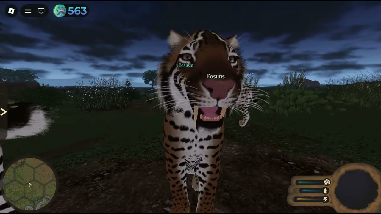 Coalizão de smilodons no realismo! -- Ecos: La Brea / Roblox (Parte 1)