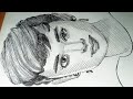 Drawing audrey hepburn  audrey hepburn drawing with pen hatching tutorial  speed drawing