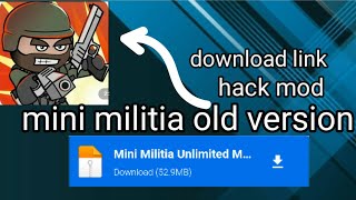 mini militia old version hack mod download link in description