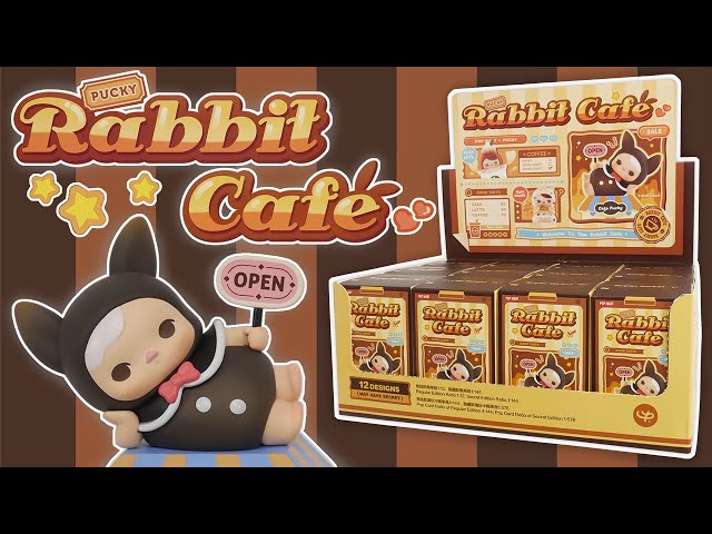 POP MART Pucky Rabbit Cafe Blind Box Unboxing FULL SET - YouTube