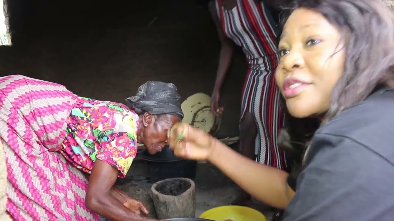 Rural woman prepares this salad to sell at a local school for over 40 years
