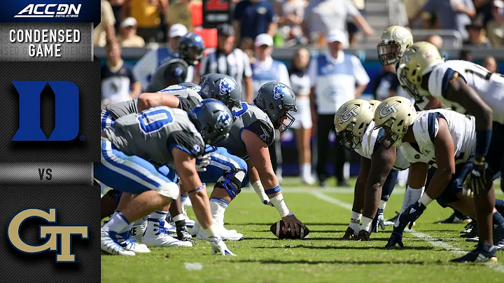 Duke vs. Georgia Tech Condensed Game | 2018 ACC Football