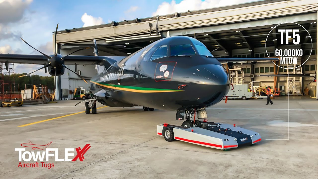 TowFLEXX TF5 ATR 72 Electric Remote Controlled Aircraft Tug YouTube