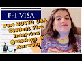 USA F1 Student Visa Interview Ques&Ans| Post Covid Real time Student Experience | Swati Chaturvedi