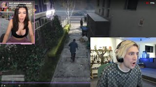 xQc reacts to Alinity kicking a cat