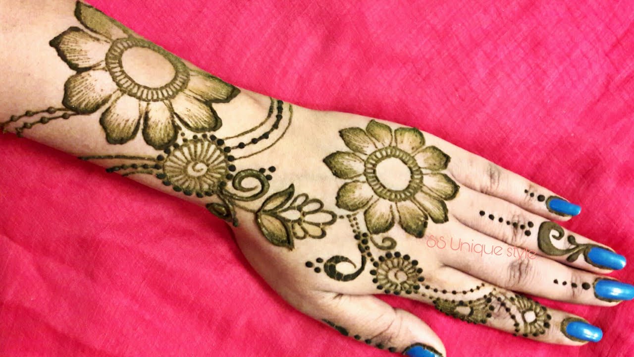 simple stylish mehndi designs for hands|SS Unique style|mehndi designs ...