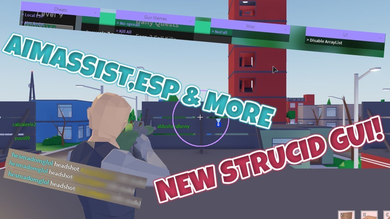(NEW) Strucid Hack/GUI | AimAssist,ESP,KillAll