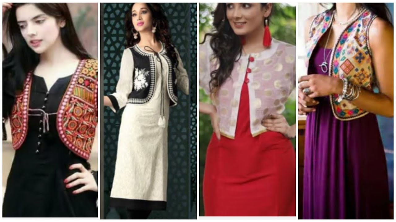Most fashion lawn cotton jacket kurti design/ Samar shot cotton jacket kurti design