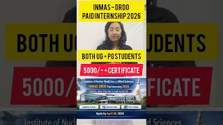 DRDO Internship 😱 | Paid Opportunity | VedPrep