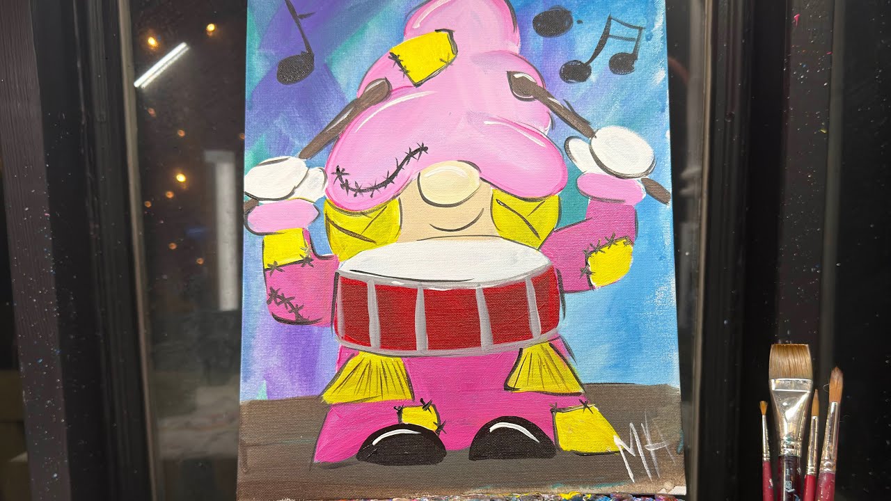 Gnome Band- drummer chick!