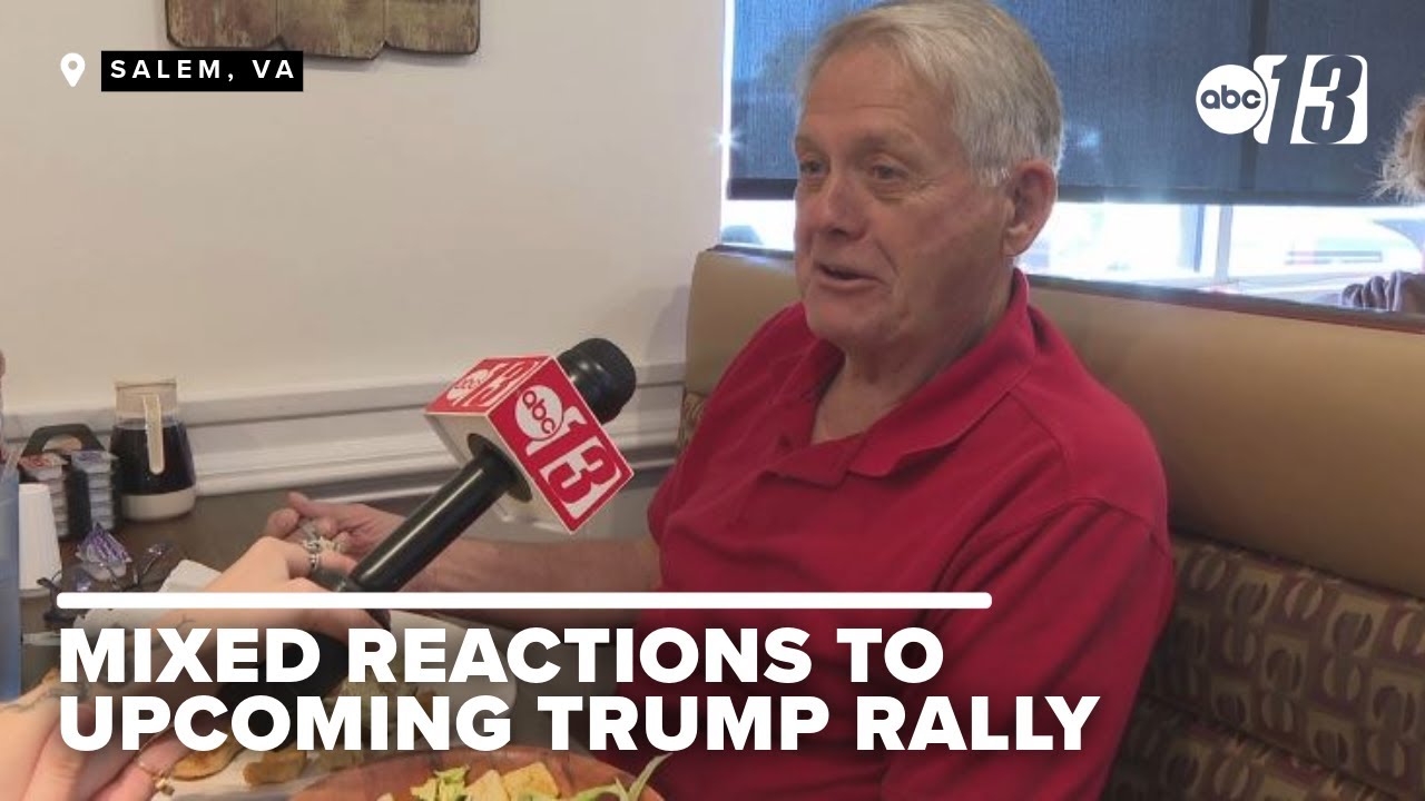 Former President Trump to rally in Salem, Virginia, sparking mixed local reactions