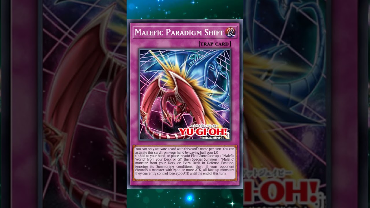 Malefic Paradigm Shift #yugioh #yugiohtcg #yugiohcards - YouTube