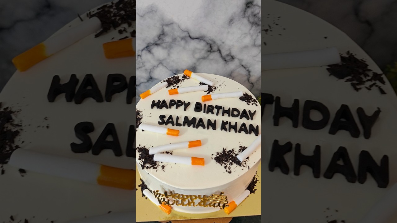 Cigarette theme cake | Birthday theme cake |Use Yellow colour on ciggerate#frissbakecorner