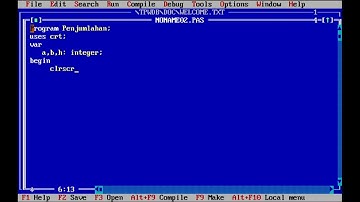 Program Pascal Sederhana - Program Penjumlahan