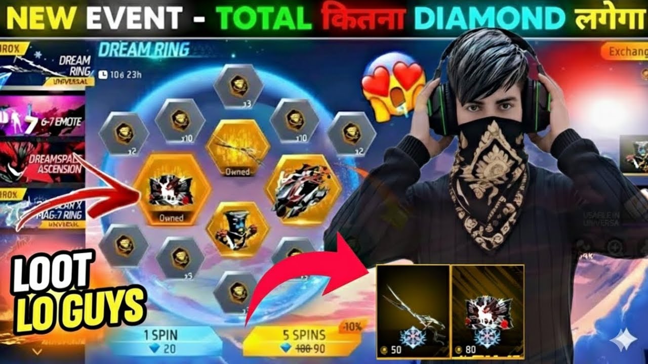 Новое событие Dream Ring в Free Fire 😎 | Новое событие FF сегодня | Новое событие Free Fire | Нов...