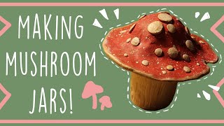 DIY Clay Mushroom Jar 🍄✨