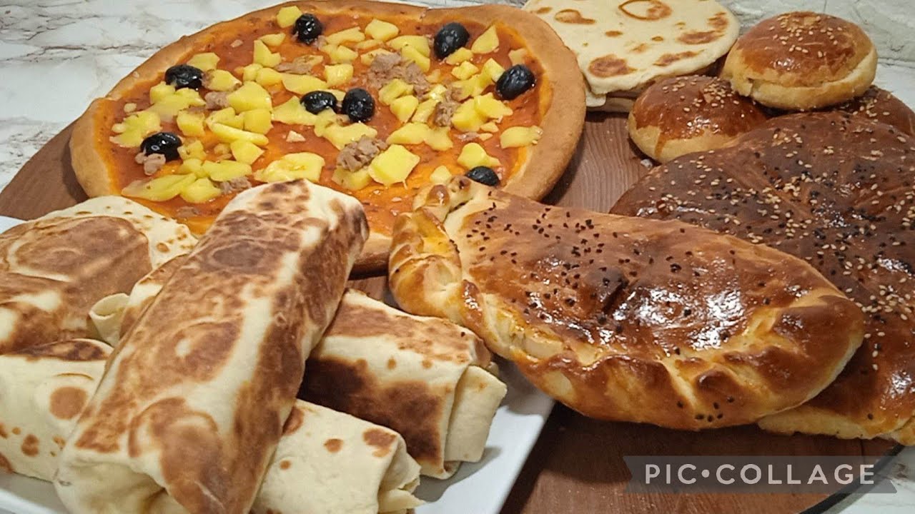 حصريا 🔥 عجينة 100 وصفة بدون بيض بدون حليب بدون عجن وتخمر في 10 د لجميع انواع المعجنات