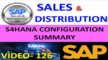Sales Distribution Configuration and Summary - S4HANA | Sales Distribution in Sap | DK TECHNOLOGIES