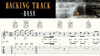 ETERNAL FLAME | THE BANGLES | - Bass | Backing Track | Play along | Sheet Music & TAB