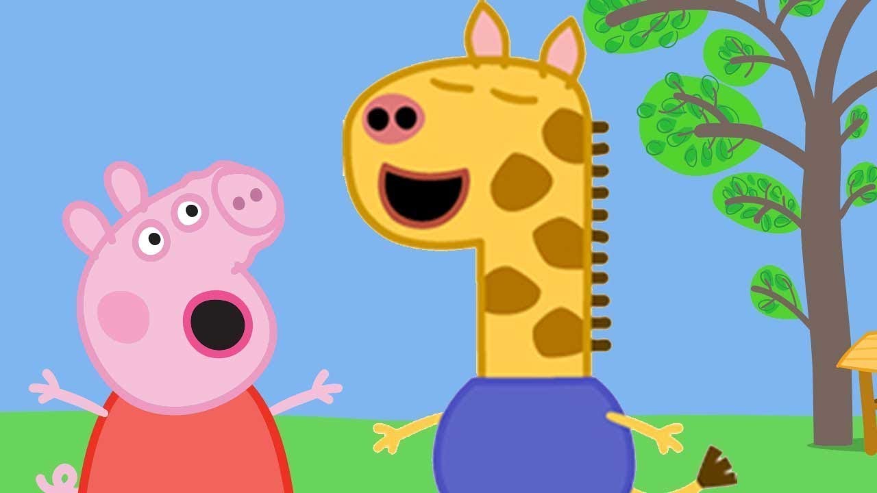 Gerald & Herr Lion Peppa's Tag im ZooSpielsetPeppa PigFigur Peppa 