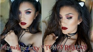 Maquillaje Intenso Rojizo Para Fiestas Intense Reddish Makeup Tutorial Auroramakeup