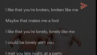 Lovelytheband - Broken (audio) lyric synced video by Brianstormed