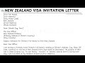 [LETTER TEMPLATE] How To Write A New Zealand Visa Invitation Letter Steps Guide | Writing Practices