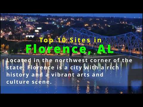Florence AL - Top 10 Sites to See while visiting the Muscle Shoals area of North Alabama! #florence