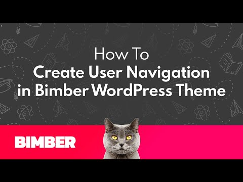 How to Create User Navigation in Bimber WordPress Theme